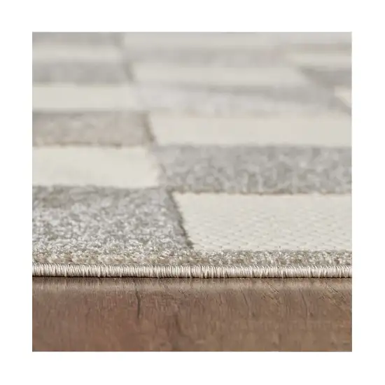 Gray Triangle Indoor Outdoor Area Rug Photo 3