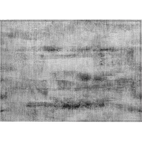 Gray Washable Non Skid Indoor Outdoor Area Rug Photo 2