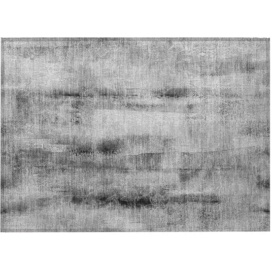 Gray Washable Non Skid Indoor Outdoor Area Rug Photo 5