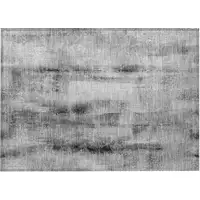 Photo of Gray Washable Non Skid Indoor Outdoor Area Rug