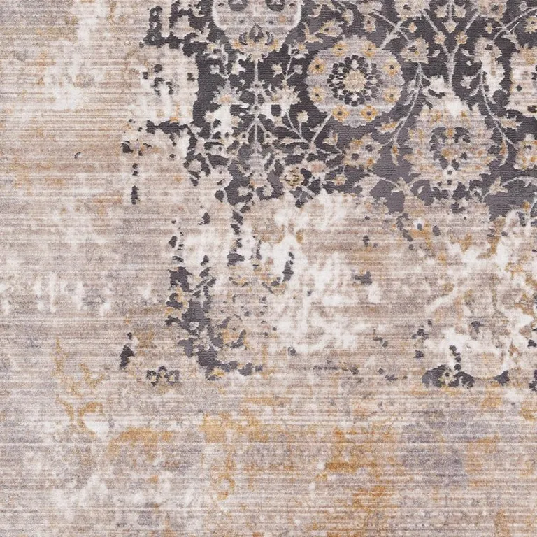 Gray Washed Out Persian Area Rug Photo 1