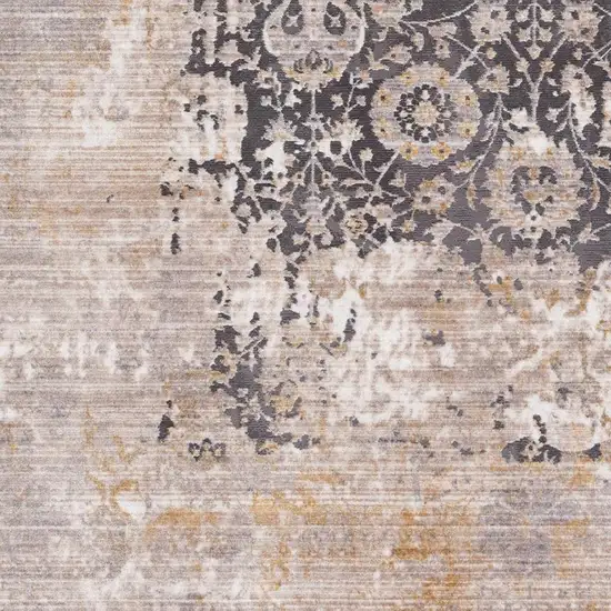 Gray Washed Out Persian Runner Rug Photo 1