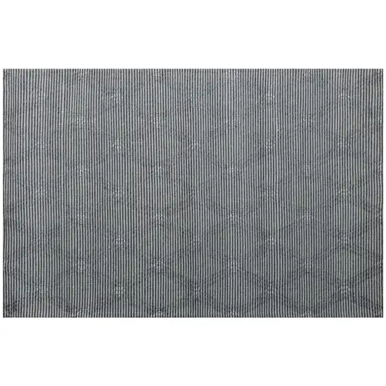 Gray Wool Geometric Hand Woven Area Rug Photo 2