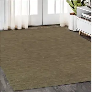 Photo of Gray Wool Hand Tufted Area Rug