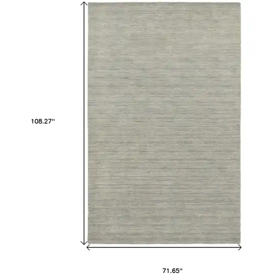 Gray Wool Hand Tufted Area Rug Photo 3