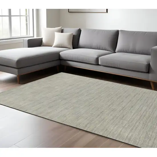 Gray Wool Hand Tufted Area Rug Photo 1