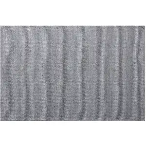 Photo of Gray Wool Striped Hand Woven Area Rug