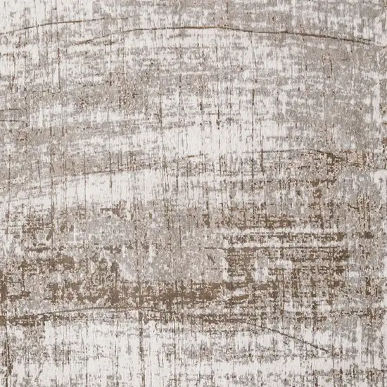 Gray and Beige Abstract Non Skid Area Rug Photo 5