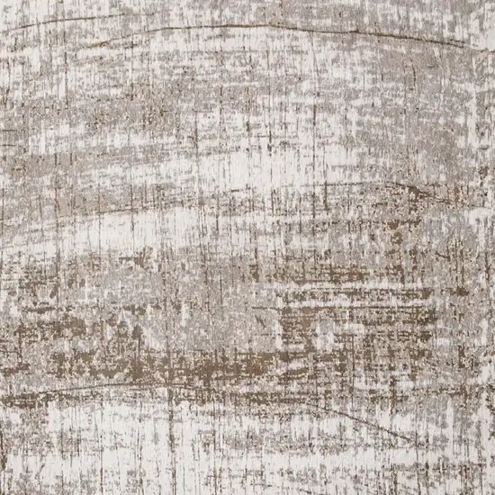 Gray and Beige Abstract Non Skid Area Rug Photo 5