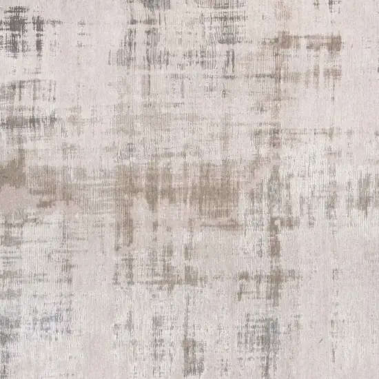 Gray and Beige Abstract Non Skid Area Rug Photo 5