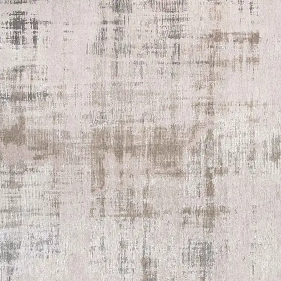 Gray and Beige Abstract Non Skid Area Rug Photo 5