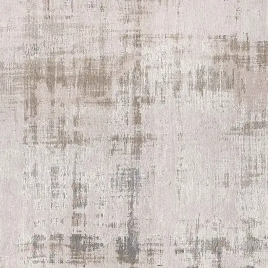 Gray and Beige Abstract Non Skid Area Rug Photo 5