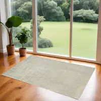 Photo of Gray and Beige Abstract Non Skid Area Rug