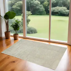 Photo of Gray and Beige Abstract Non Skid Area Rug