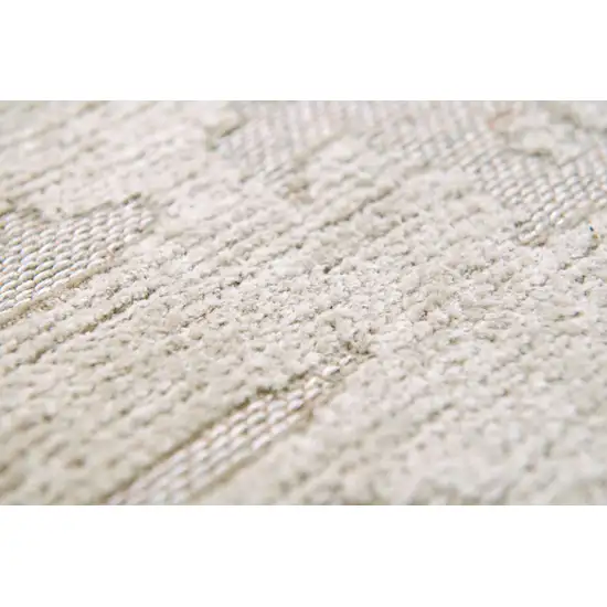 Gray and Beige Abstract Non Skid Area Rug Photo 8