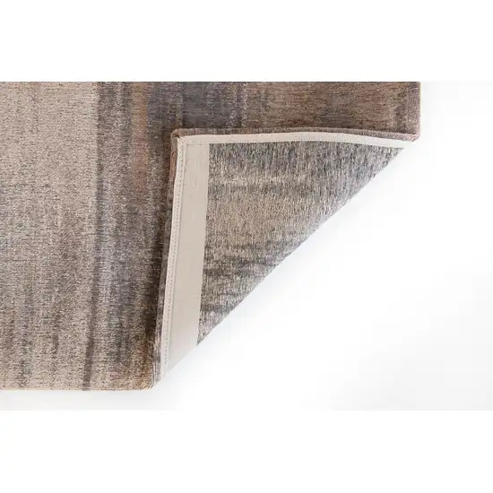 Gray and Beige Abstract Non Skid Area Rug Photo 4