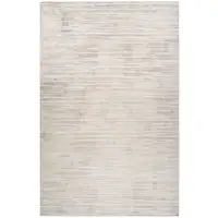 Photo of Gray and Beige Geometric Distressed Area Rug