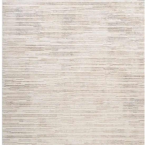 Gray and Beige Abstract Distressed Area Rug Photo 4