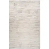 Photo of Gray and Beige Geometric Distressed Area Rug