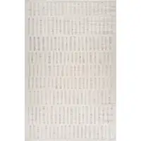 Photo of Gray and Beige Geometric Distressed Area Rug