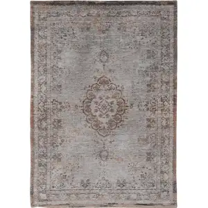 Photo of Gray and Beige Medallion Non Skid Area Rug