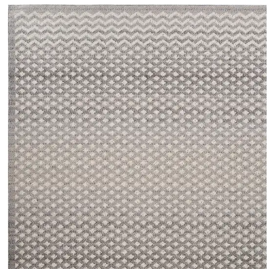 Gray and Beige Moroccan Distressed Area Rug Photo 4