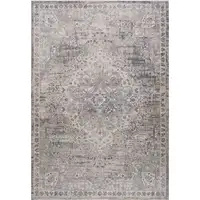 Photo of Gray and Beige Oriental Distressed Area Rug