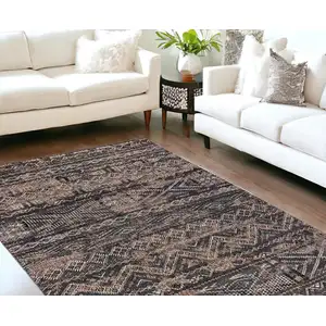 Photo of Gray and Beige Oriental Non Skid Area Rug