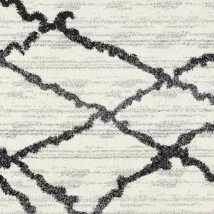 Photo of Gray and Black Modern Abstract Area Rug