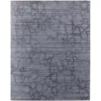 Photo of Gray and Blue Abstract Hand Woven Area Rug