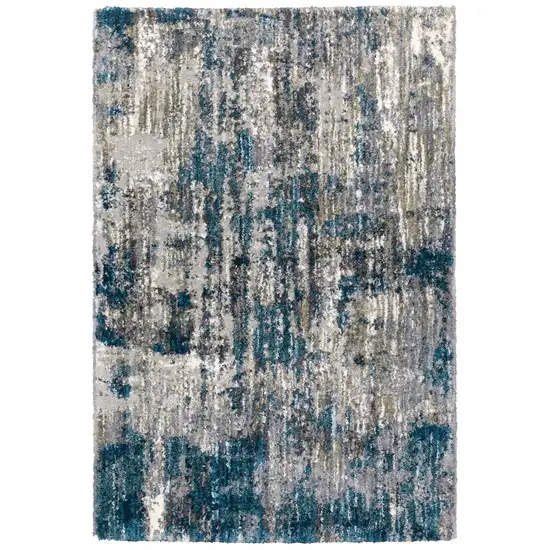 Gray and Blue Gray Skies Area Rug Photo 1