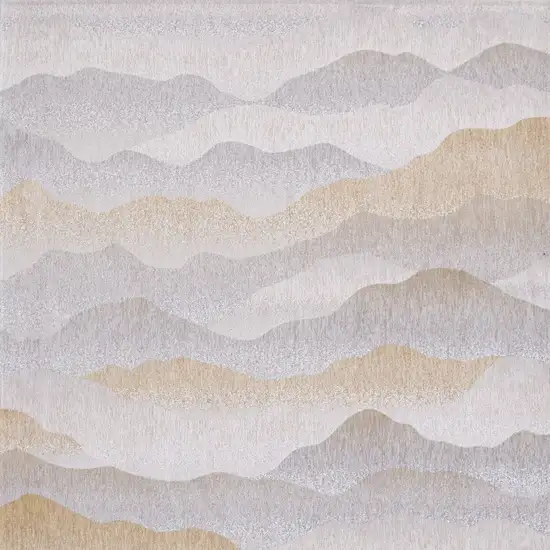 Gray and Brown Abstract Non Skid Area Rug Photo 7