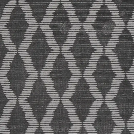 Gray and Brown Geometric Power Loom Area Rug Photo 9