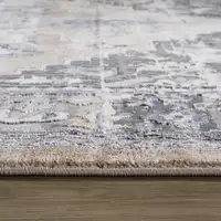 Photo of Gray and Brown Oriental Distressed Area Rug