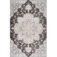 Photo of Gray and Brown Southwestern Distressed Area Rug