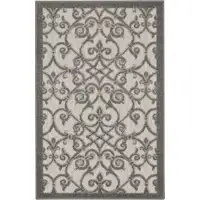 Photo of Gray and Charcoal Indoor Outdoor Area Rug