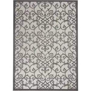 Photo of Gray and Charcoal Indoor Outdoor Area Rug