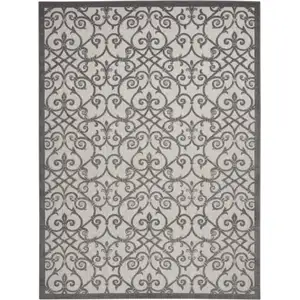 Photo of Gray and Charcoal Indoor Outdoor Area Rug