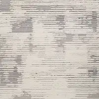 Photo of Gray and Cream Abstract Distressed Area Rug