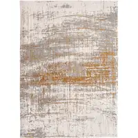 Photo of Gray and Gold Abstract Non Skid Area Rug