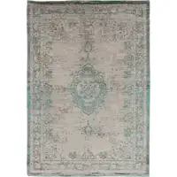 Photo of Gray and Green Medallion Non Skid Area Rug