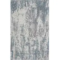 Photo of Gray and Ivory Abstract Area Rug