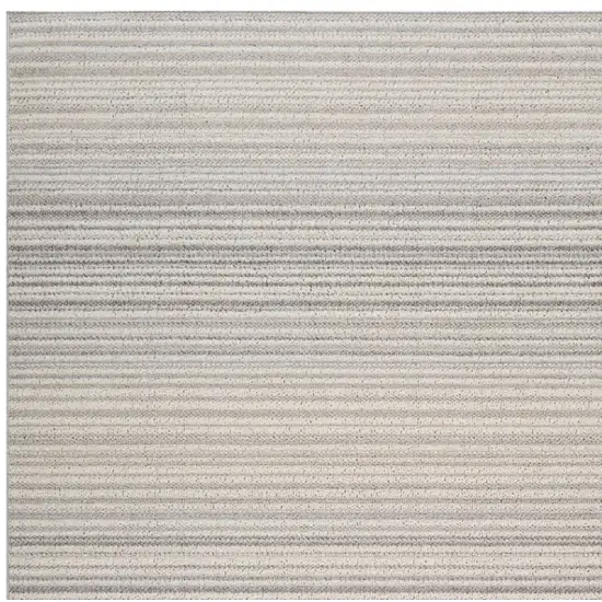 Gray and Ivory Abstract Area Rug Photo 4