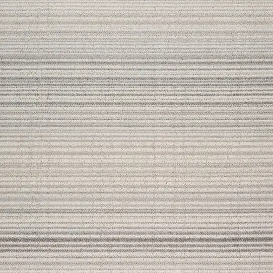 Gray and Ivory Abstract Area Rug Photo 4