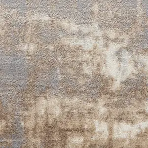 Photo of Gray and Ivory Abstract Non Skid Area Rug