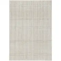 Photo of Gray and Ivory Abstract Power Loom Area Rug