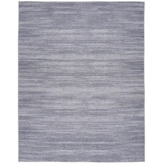 Gray and Ivory Abstract Power Loom Washable Non Skid Area Rug Photo 1