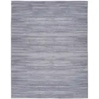 Photo of Gray and Ivory Abstract Power Loom Washable Non Skid Area Rug
