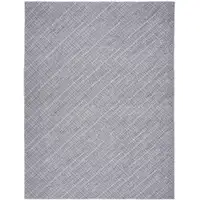 Photo of Gray and Ivory Abstract Power Loom Washable Non Skid Area Rug