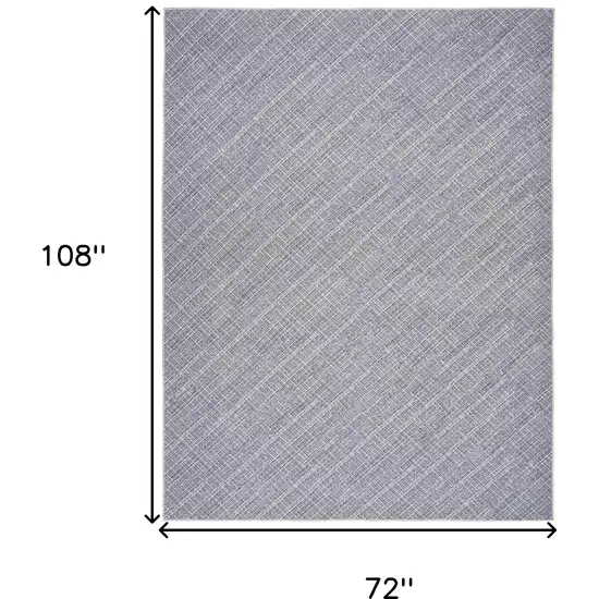 Gray and Ivory Abstract Power Loom Washable Non Skid Area Rug Photo 7